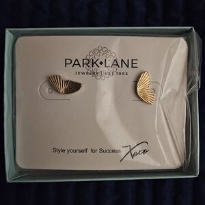 Park Lane Elegant Gold Fan Earrings